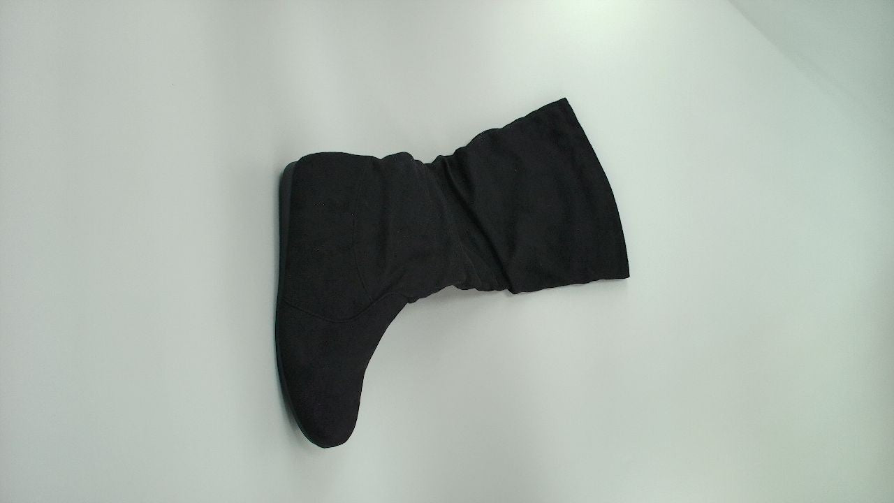 Olivia K Womens Low Heel Mid-Calf Slouchy Suede Casual Boots with Side Zipper