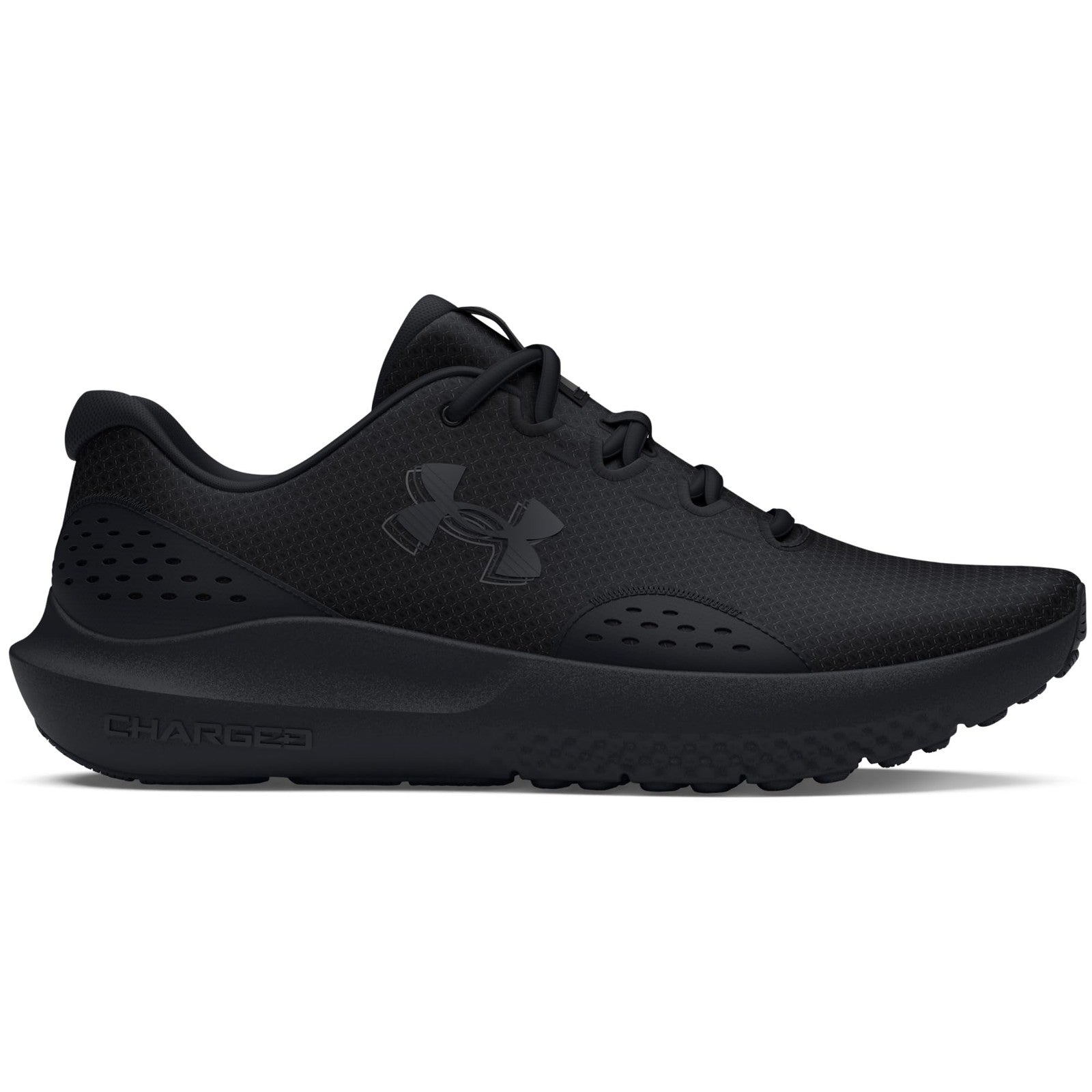 Under Armour Men's Charged Surge 4, (002) Black/Black/Black, 11, US