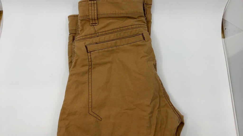 Wrangler mens Flat Front Relaxed Fit Casual Pants, Khaki, 42W x 30L US