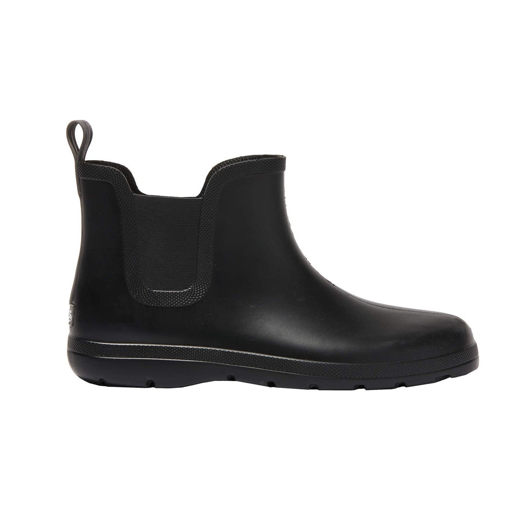 Totes Men's Waterproof Chelsea Boots 11 Black Rubber Rain Shoes