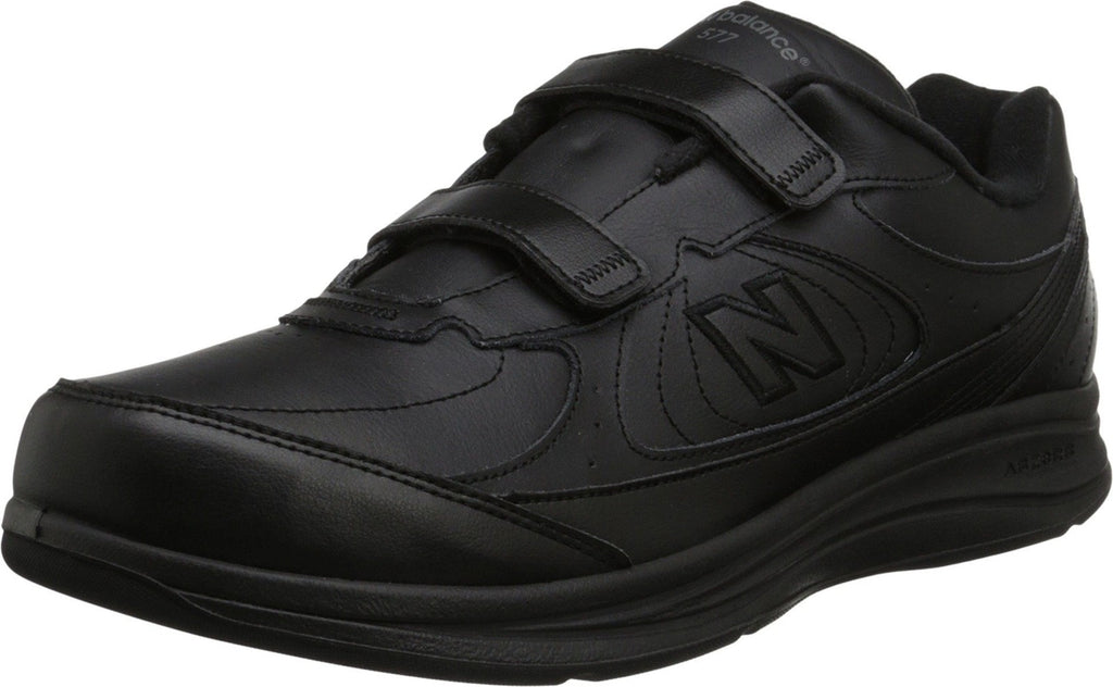 New Balance Men's 577 V1 Hook and Loop Shoe, Black, 12.5 X-Wide