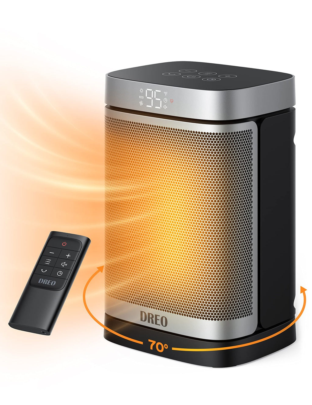 Dreo 1500W Portable Electric Space Heater w/ Remote & Oscillation