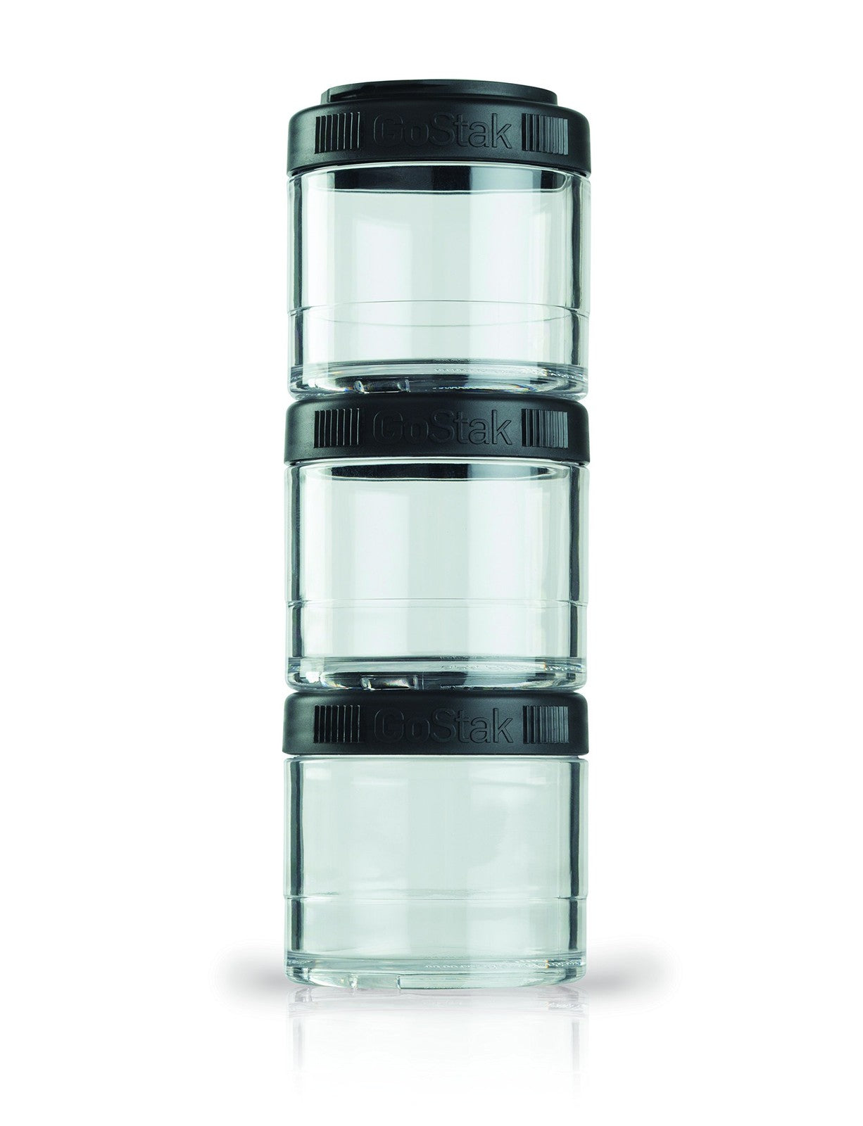 BlenderBottle GoStak Twist n' Lock Storage Jars, 150cc 2-Pak, White
