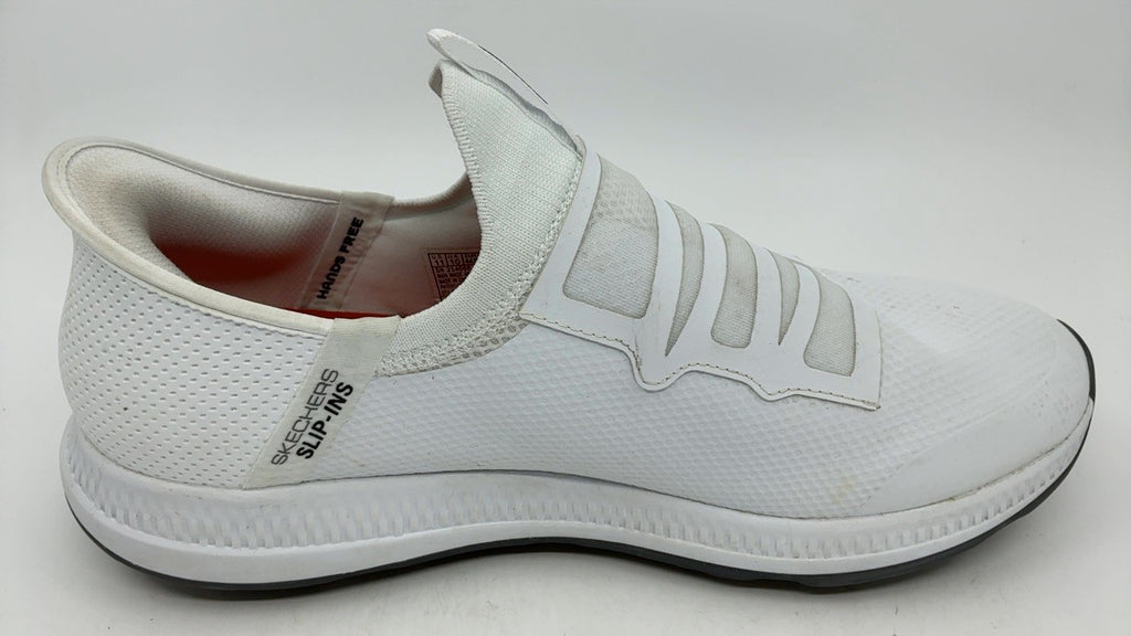 Skechers Men's Go Golf Elite 5 Arch Fit Waterproof Slip in Golf Shoe, White, 11