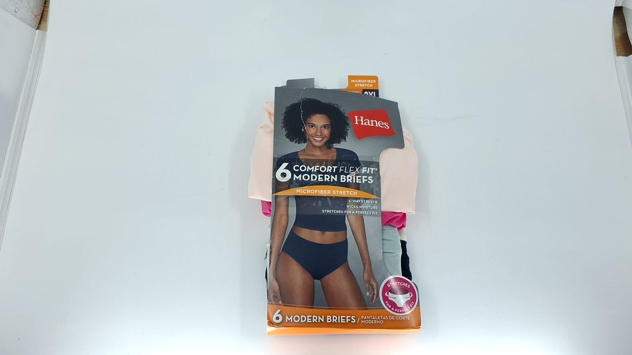 Hanes Women's Microfiber Low Rise Briefs 6-Pack, Assorted Colors, XX-Large