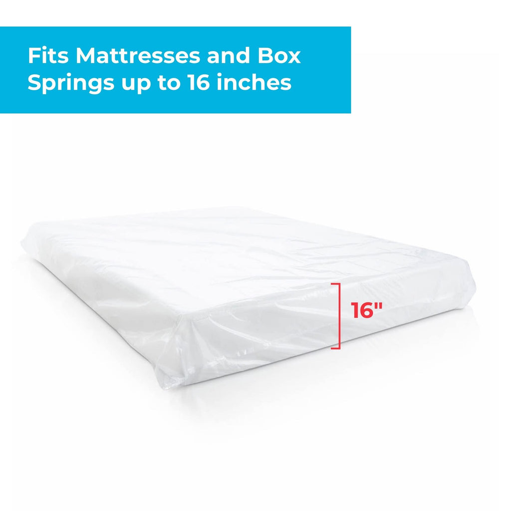 Clear Mattress Bags 2 Pack for Twin/Twin XL - Moving & Disposal
