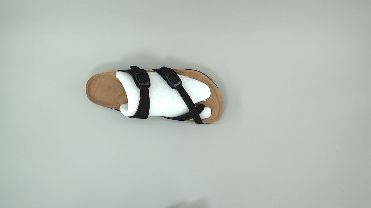 CUSHIONAIRE Luna Cork Footbed Women's Sandals - Comfortable Slip-On Slides with