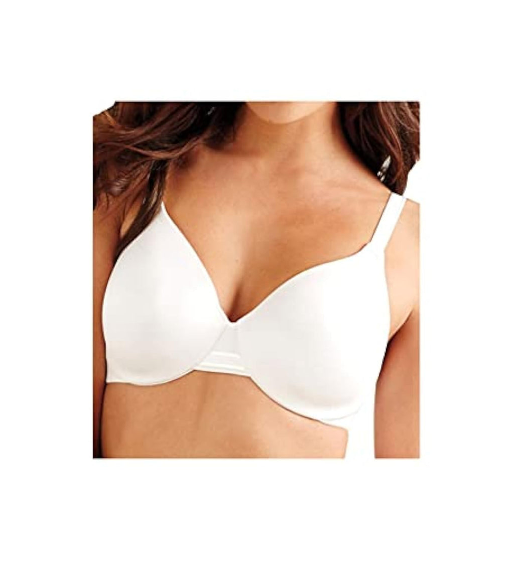 Bali One Smooth U Underwire Bra, 40DD, White, Smoothing & Concealing