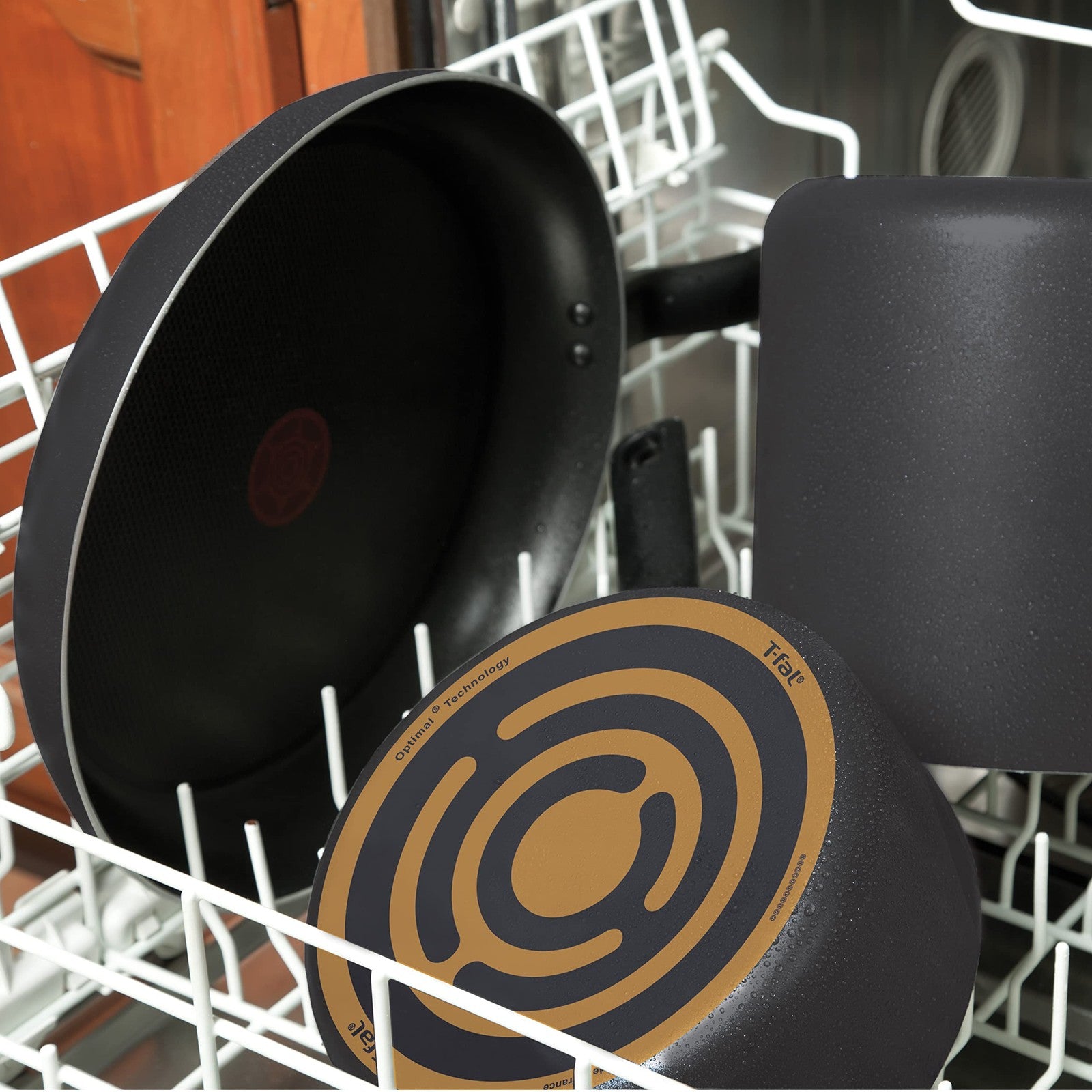T-fal Initiatives 10.5 Inch Fry Pan Dishwasher Safe Black