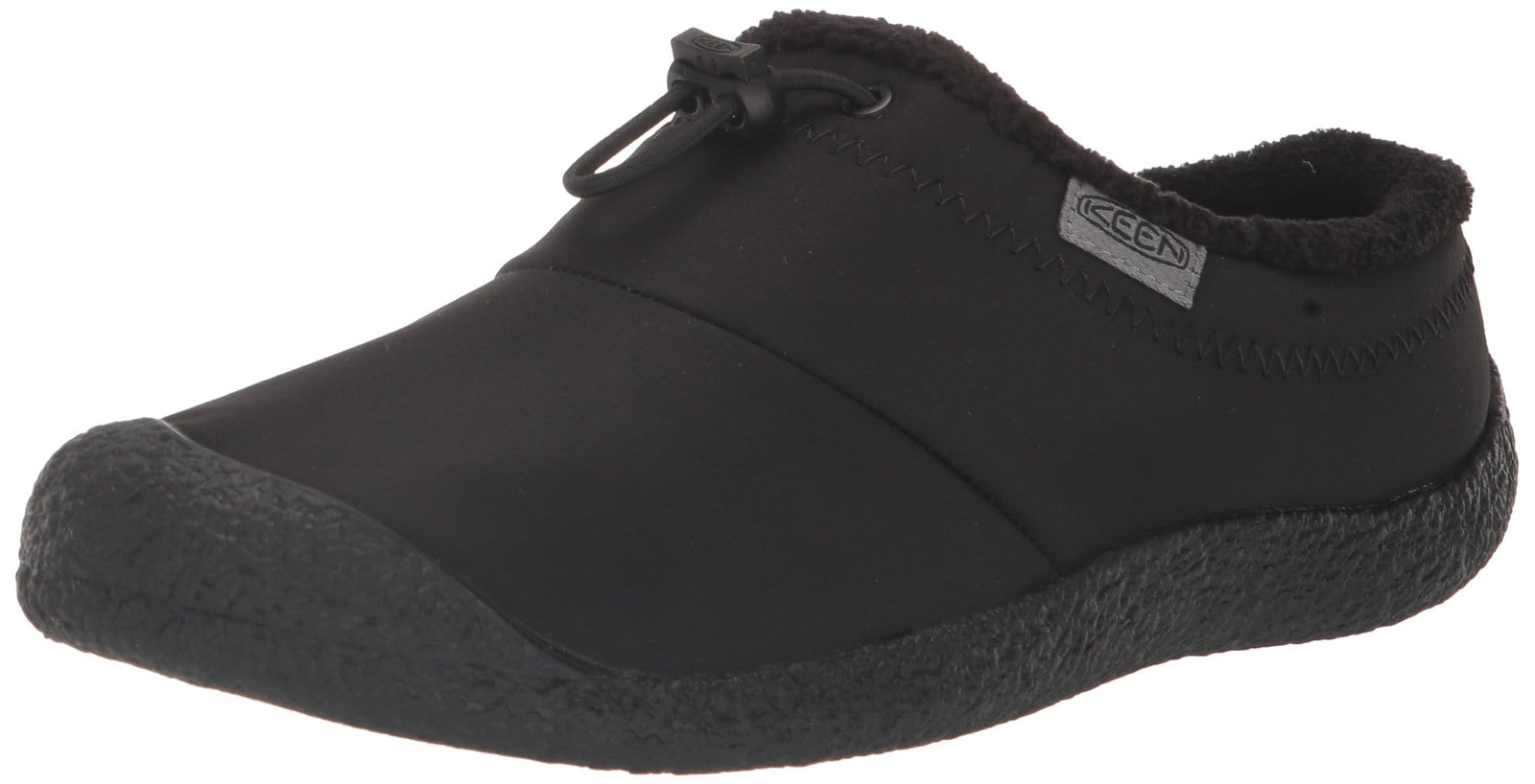 KEEN Women's Howser 3 Slide Comfy Durable Slippers, Black Smooth Nylon, 10.5