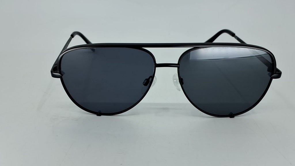 Quay Oversized Black Sunglasses, Polarized Aviator, UV Protection