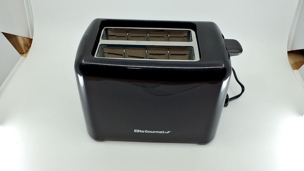 Black 2 Slice Toaster w/ 6 Settings, Extra Wide Slots, ETL Certified