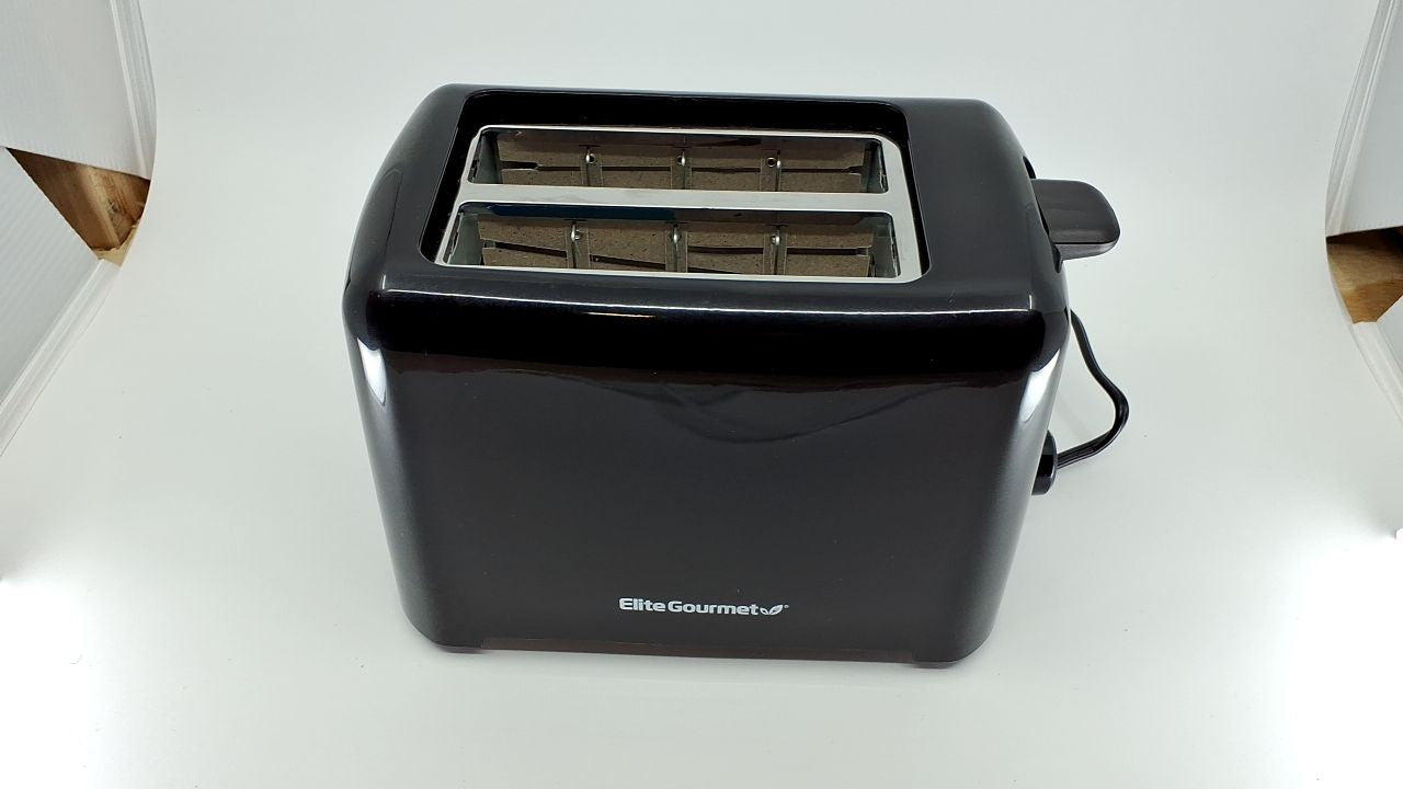 Black 2 Slice Toaster w/ 6 Settings, Extra Wide Slots, ETL Certified