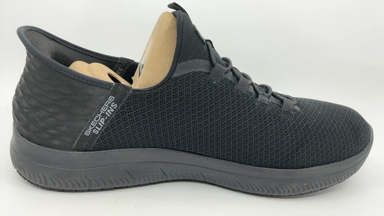 Skechers Men's Summits Colsin Sr Hands Free Slip-Ins Sneaker, Black, 14 Wide