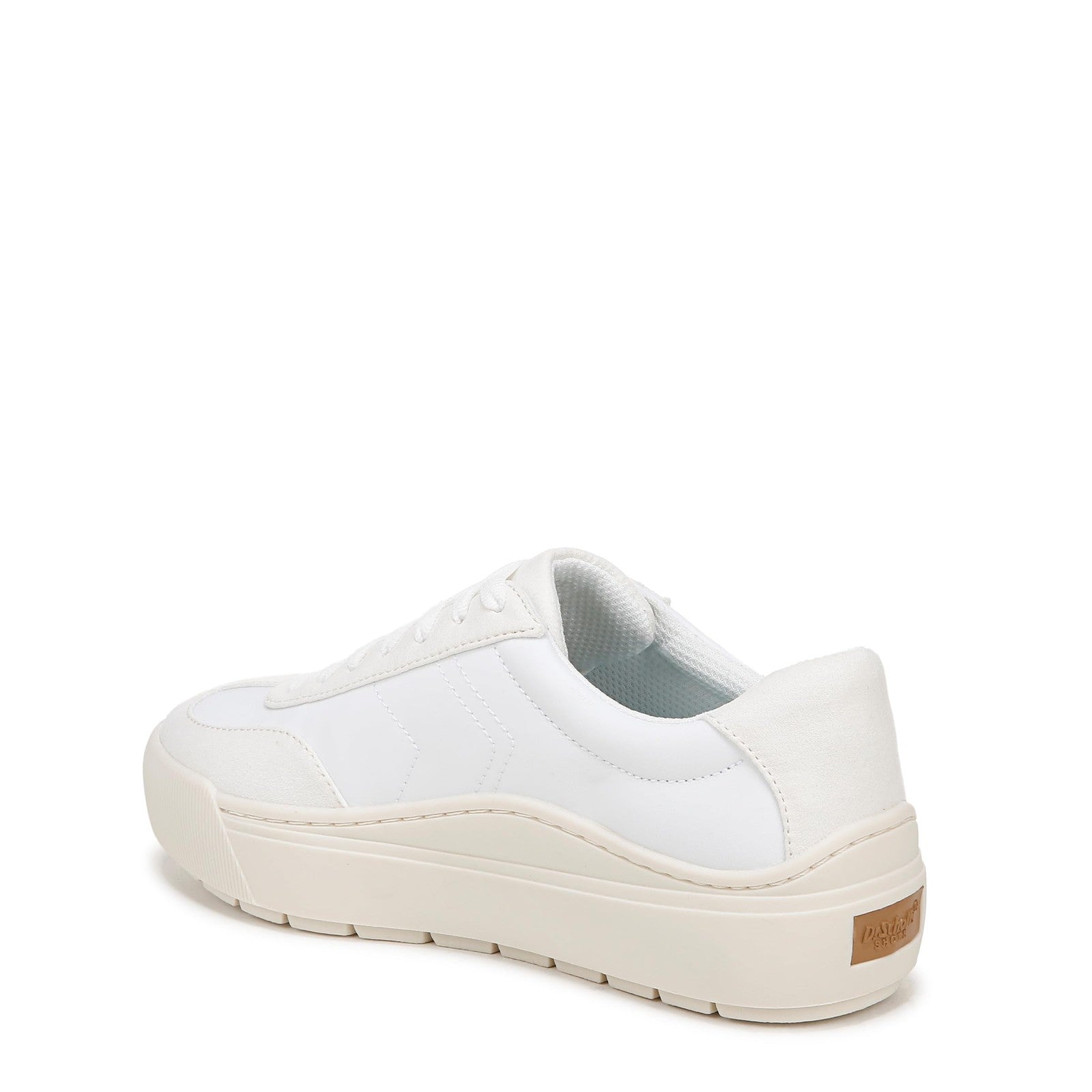 Dr. Scholl's Womens Time Off Win Sneaker White/Tofu Fabric 8.5 M