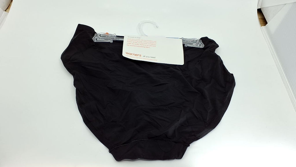 Warner's Smooth It Over Front-Smoothing High Waist Hi-Cut RT9021P Black