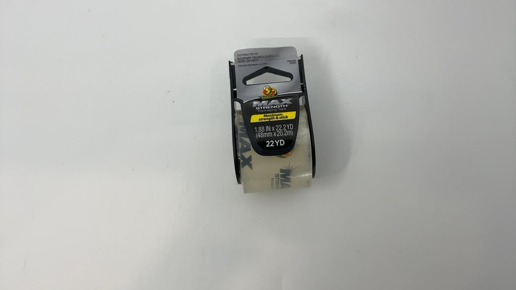 Duck Max Strength Clear Packing Tape 6 Rolls 1.88in x 22yds w/ Dispensers