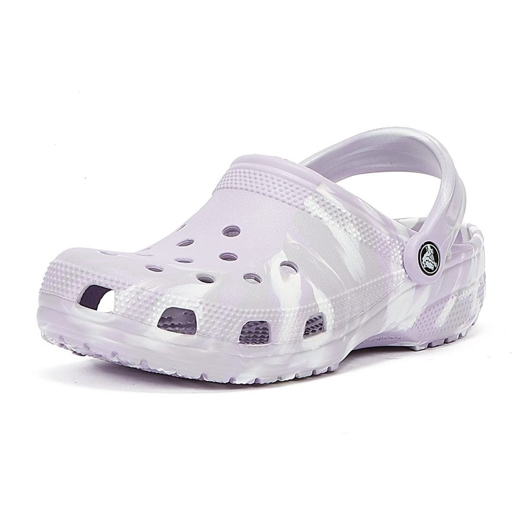 Crocs Classic Marbled Tie-Dye Clog Lavender/Multi Men's 9, Women's 11 Medium