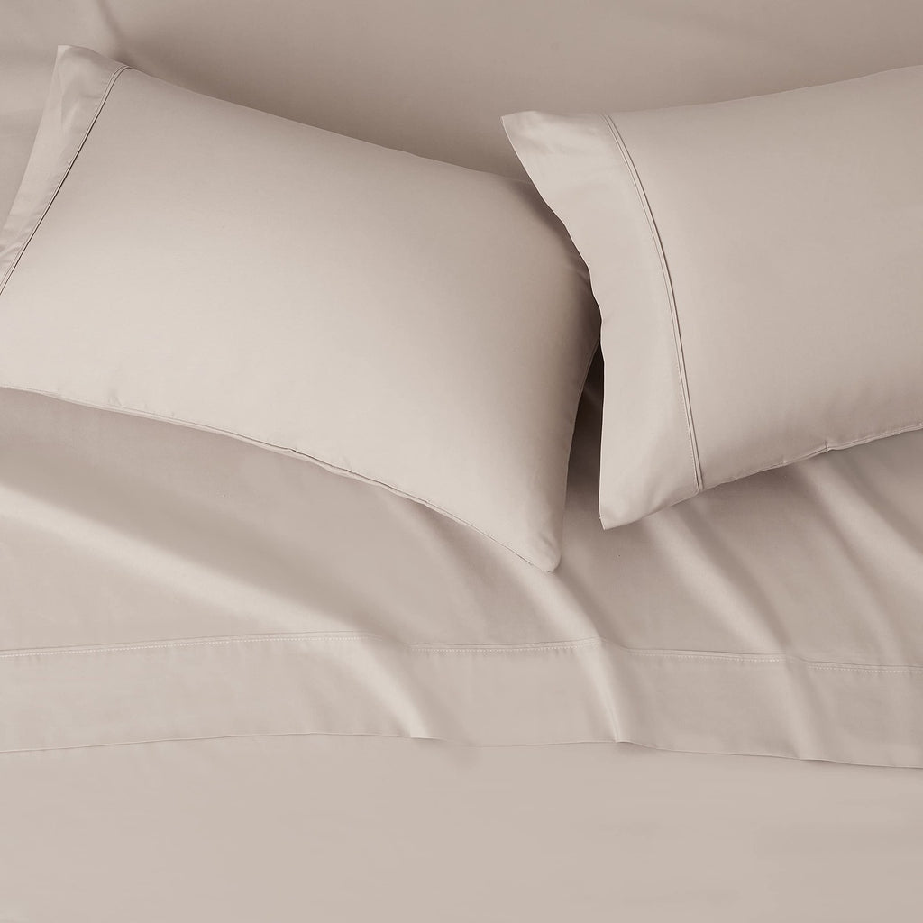 Lightweight King Microfiber Sheet Set, 4 Pieces, Taupe, Deep Pockets