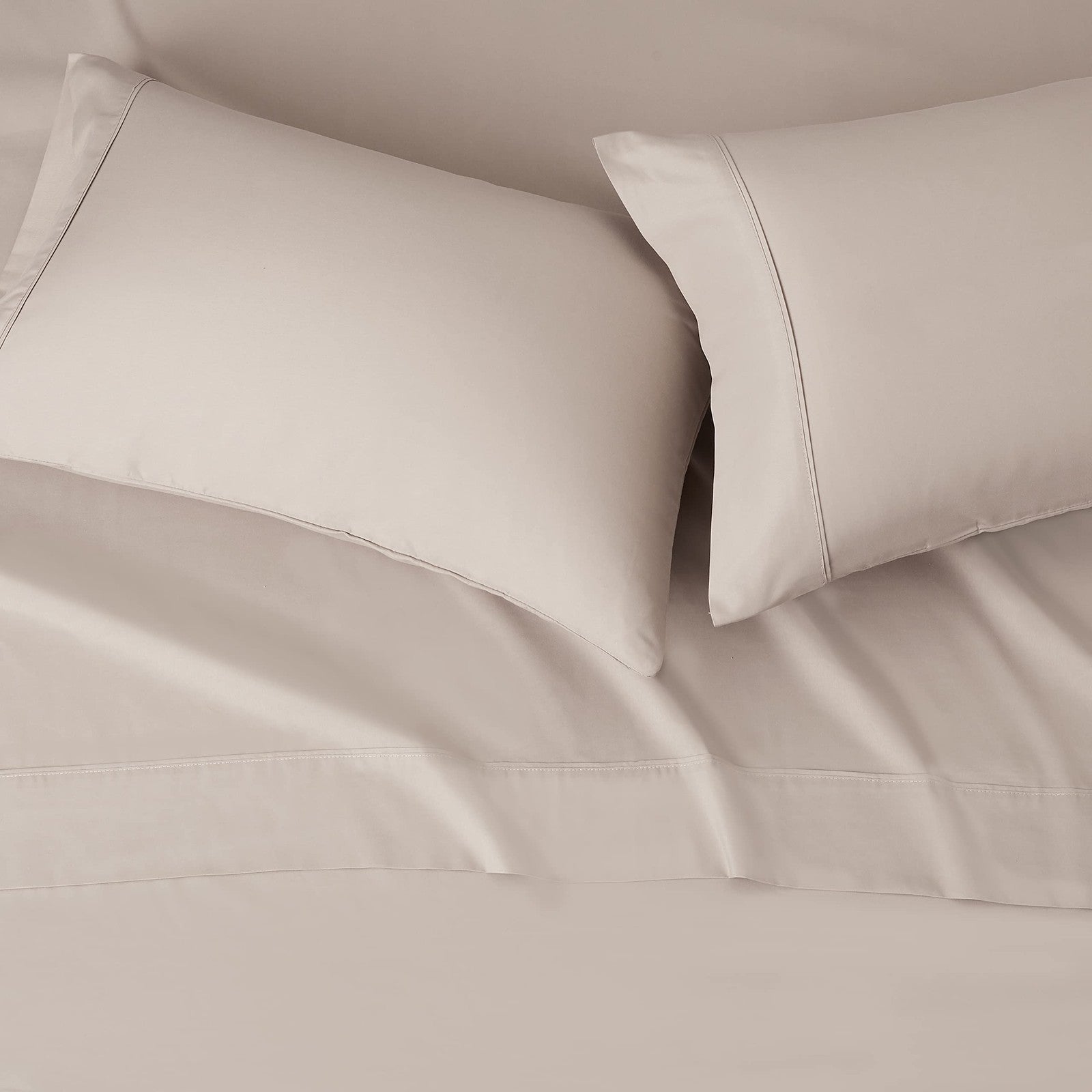 Lightweight King Microfiber Sheet Set, 4 Pieces, Taupe, Deep Pockets