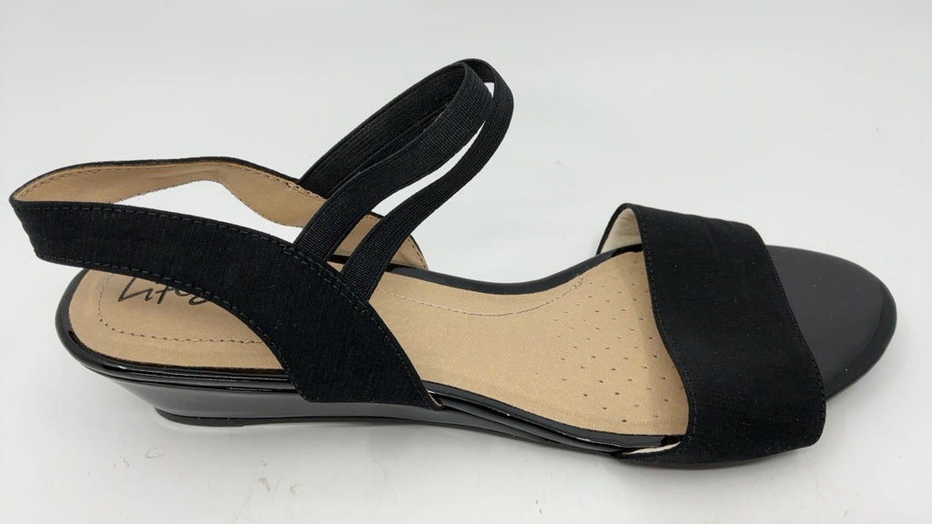 LifeStride Womens Yolo Sandal Black 10 W