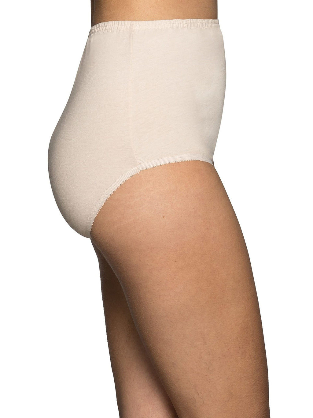 Vanity Fair Women's Briefs 3 Pack High Waisted Cotton Fawn 6