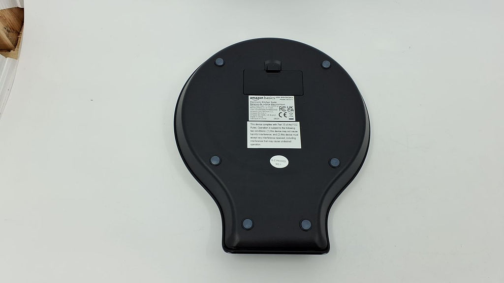 Digital Kitchen Scale, LCD, Black & Stainless Steel, Batteries Included