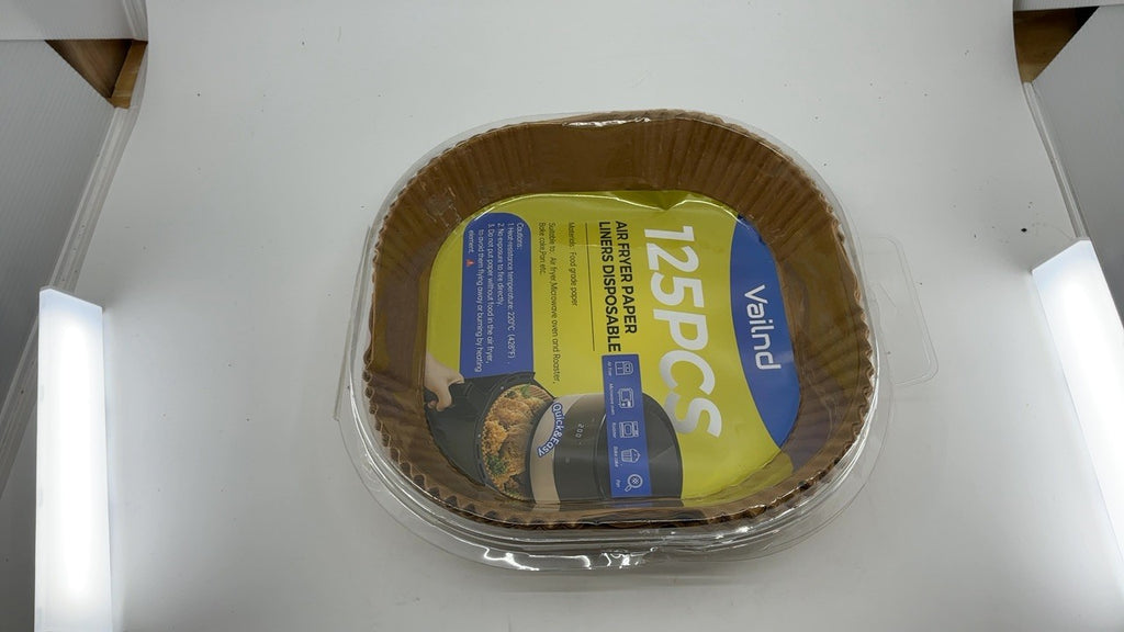 125Pcs Non-Stick Parchment Paper for Air Fryer, 8IN Disposable Liners