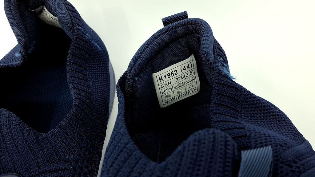 Dark Blue Men's Slip On Running Shoes Lightweight Breathable Sneakers