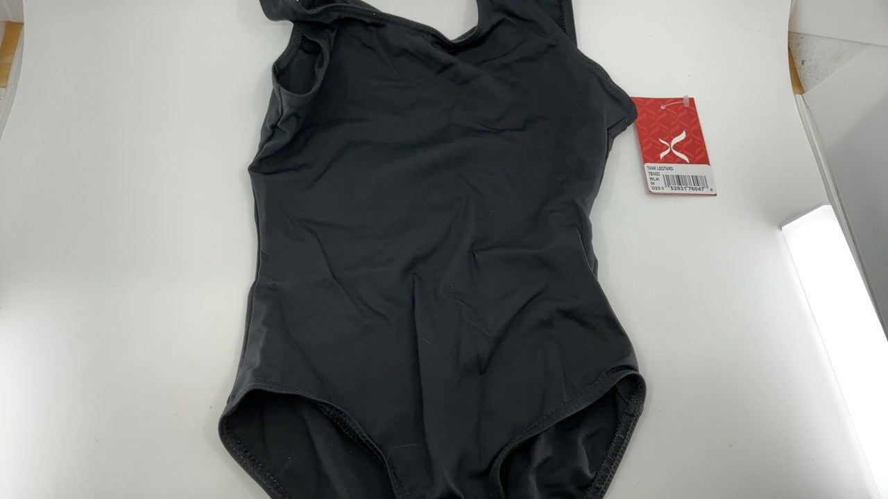 Capezio Big Girls' Tank Leotard, Black, M (8-10)