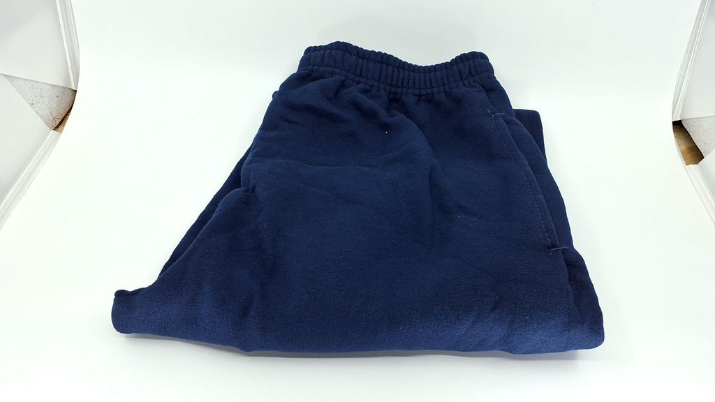 Men's Eversoft Fleece Joggers, Elastic Bottom, Navy, Medium