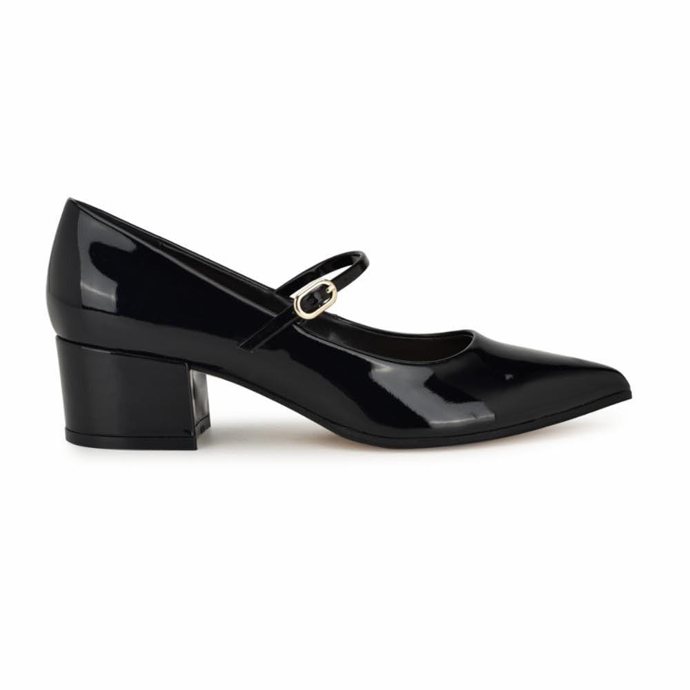 Nine West Women's Prix Pump, Black Patent 001, 7.5