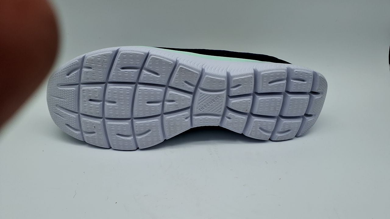 Skechers womens Summits Sneaker, Navy/Aqua, 10 Wide US