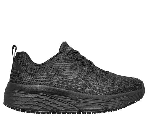 Skechers Relaxed Fit Max Cushioning Elite Work Shoes, Black, Size 11