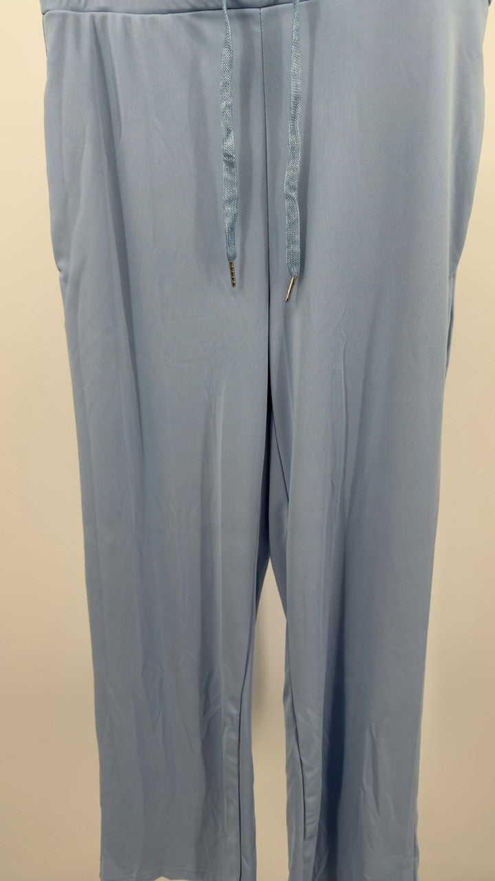 Full Size Johnny Collar Long Sleeve Top and Pants Plus Size