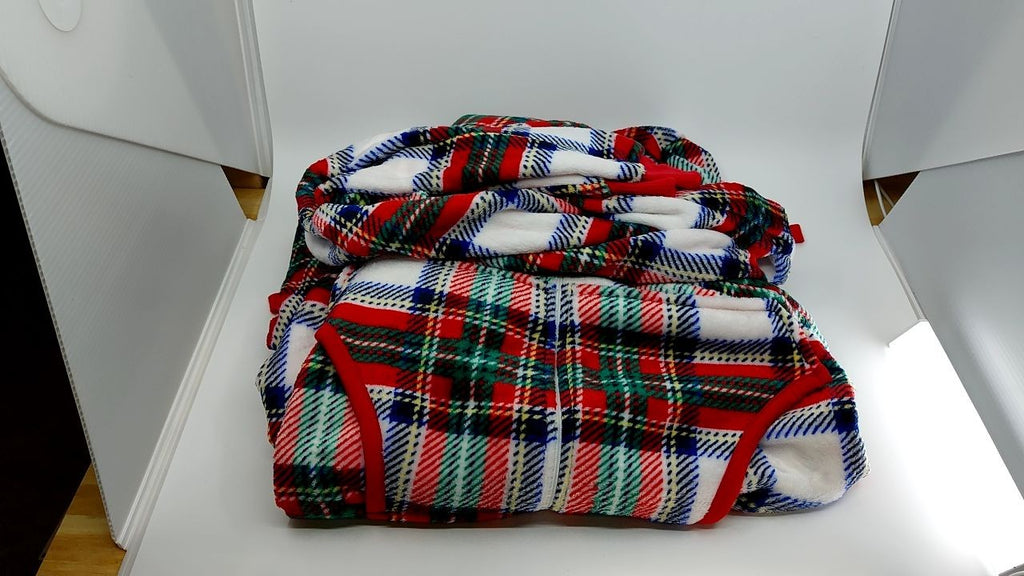 Holiday Time Women’s Plaid Union Suit  Size Small