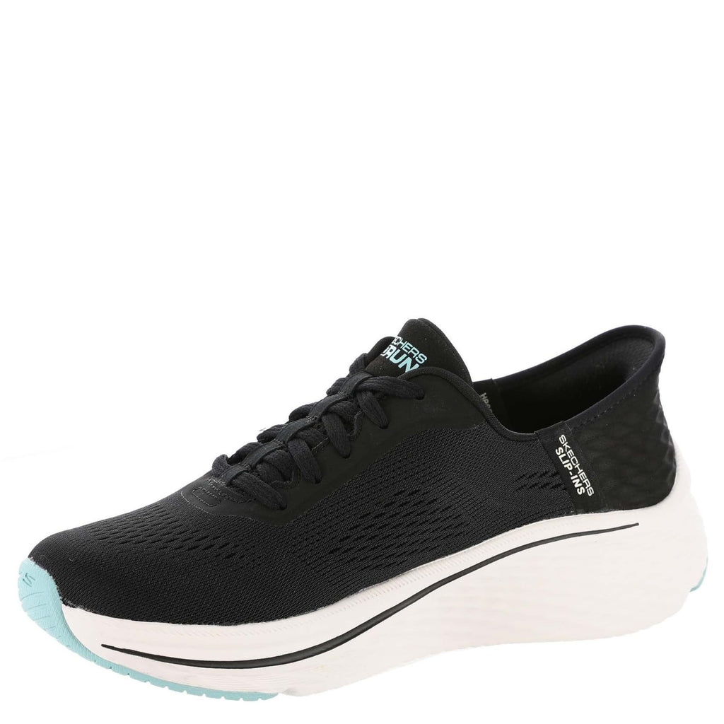 Skechers Women's Slip-Ins, Max Cushioning Elite 2.0, Black/Blue, Size 8.5