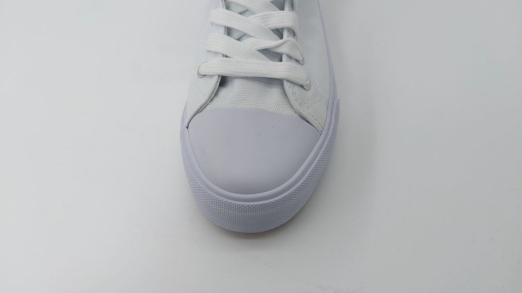 Womens Casual Tennis Walking Shoes High Top Canvas White 7.5
