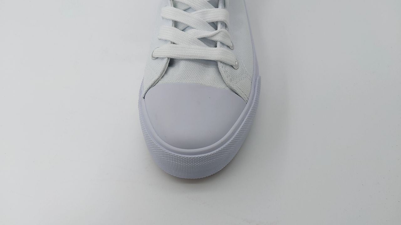 Womens Casual Tennis Walking Shoes High Top Canvas White 7.5