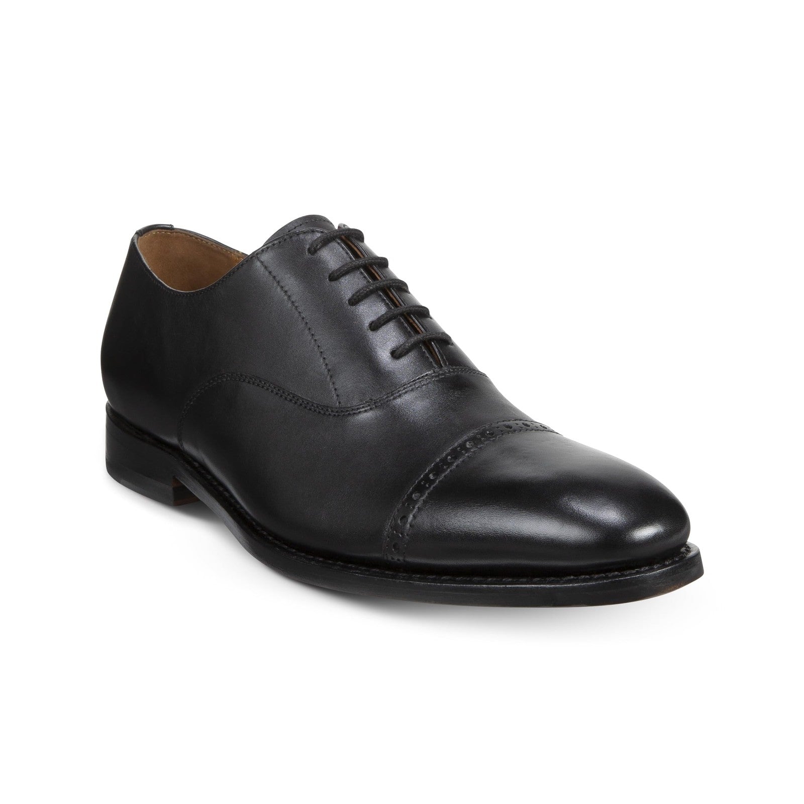 Allen Edmonds Mens Brady Cap Toe Oxford Black Leather 8 D