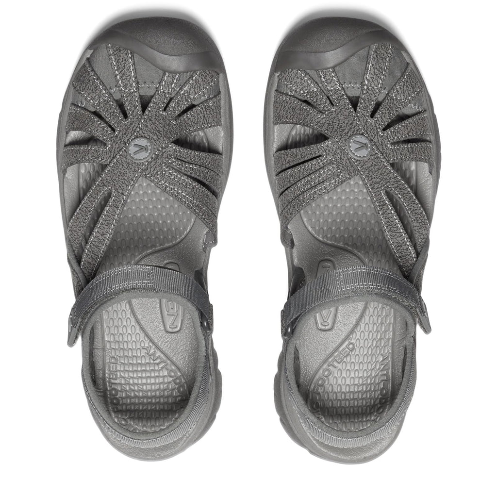 Women's Rose Casual Closed Toe Sandals, Gargoyle/Raven, 8 US