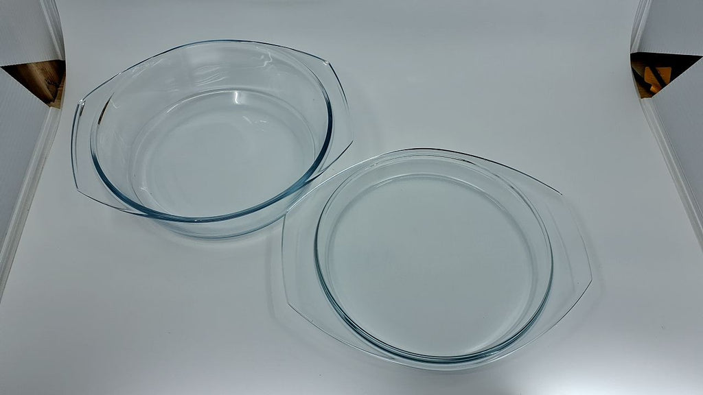 Round heatproof dish with lid 2,1L