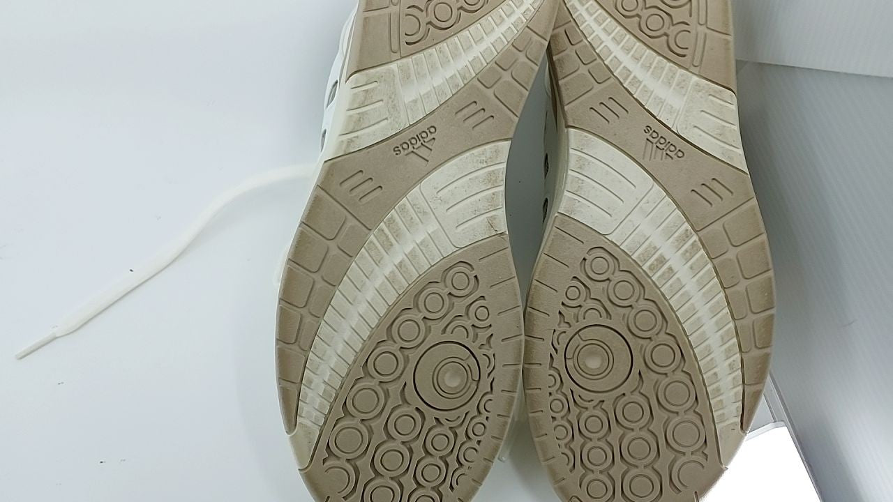 adidas Midcity Low Top Basketball Sneakers, White/Beige, Size 8.5