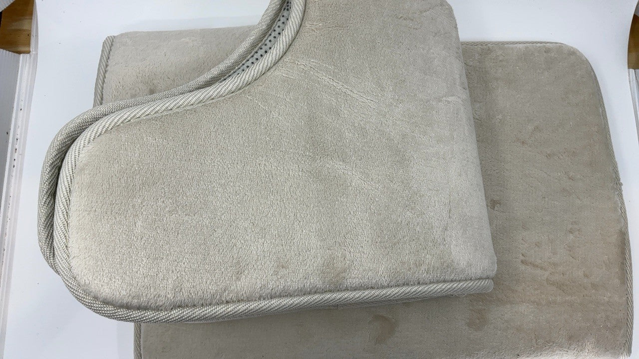 Ultra Soft Memory Foam Bath Rugs, Non-Slip, 17x24 in, Linen Color
