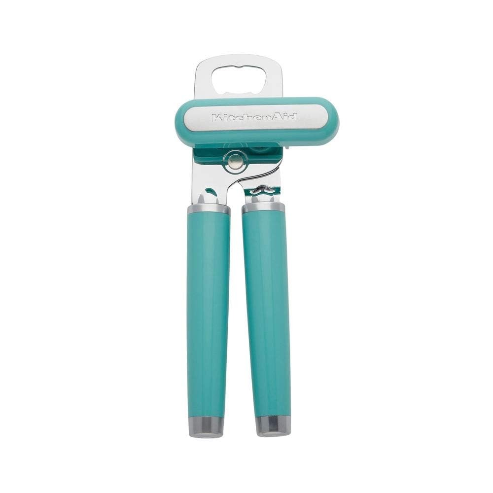KitchenAid Classic Can & Bottle Opener, Aqua Sky, Ergonomic Handles