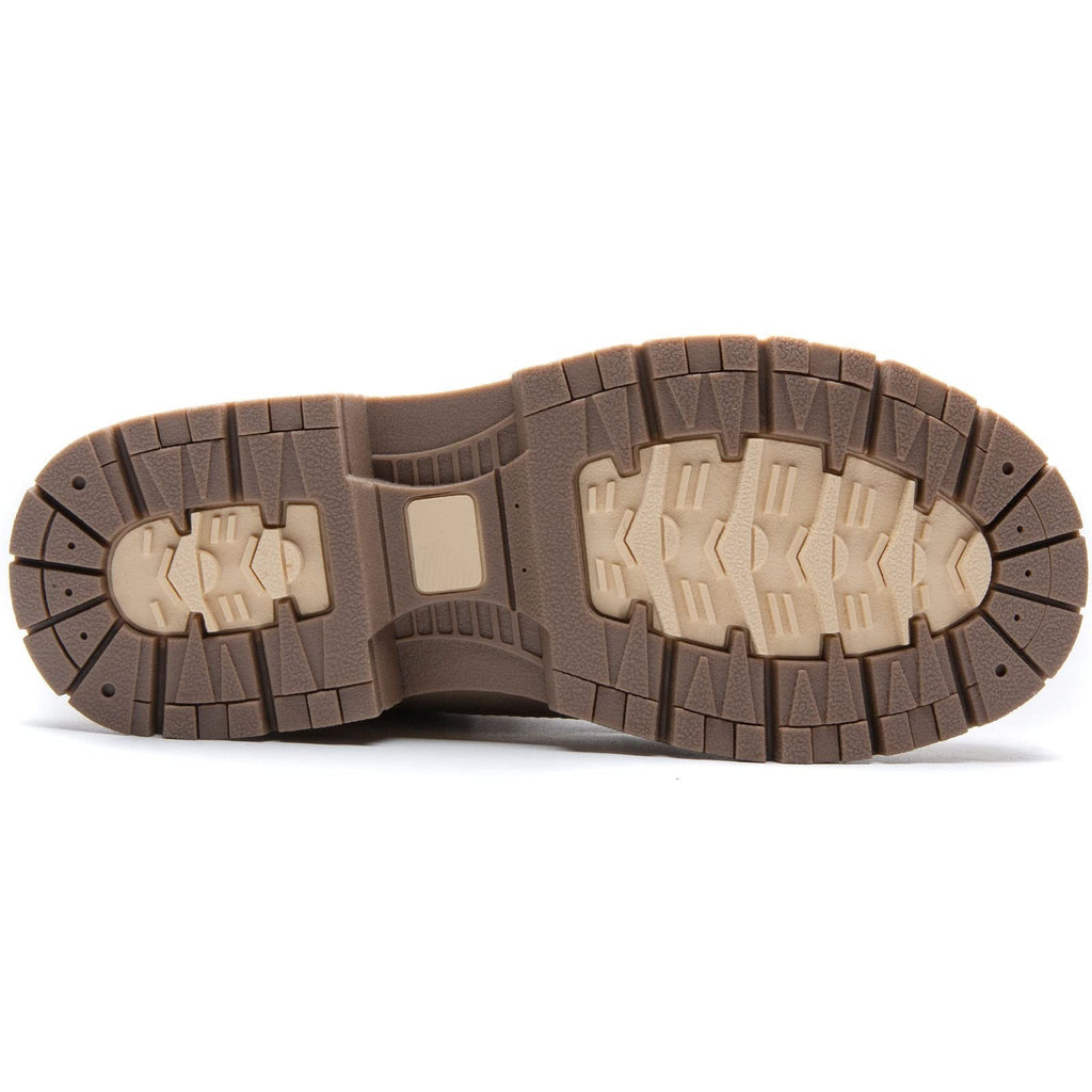 ANJOUFEMME Women’s 8.5 Grey Hiking Boots - Waterproof Outdoor Ankle Boots