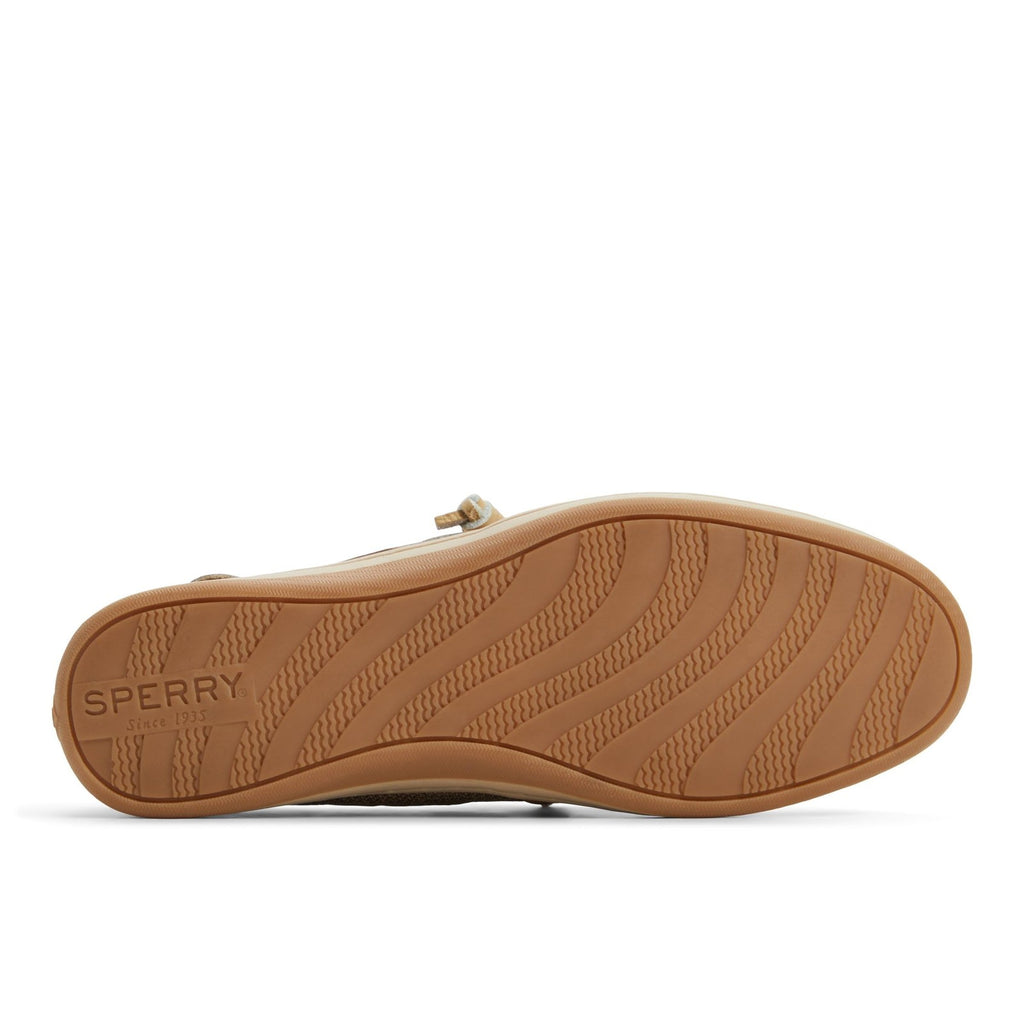 Sperry Women's Songfish 3-Eye Boat Shoe, Linen Multi, 8