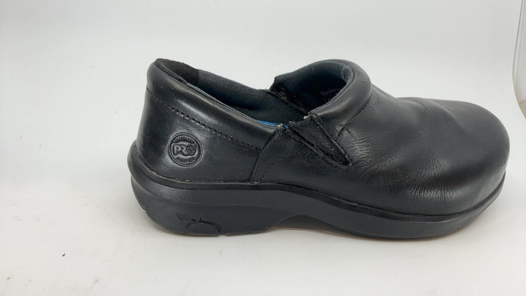 6.5 M Timberland PRO Newbury Slip Resistant Slip On Black Shoes