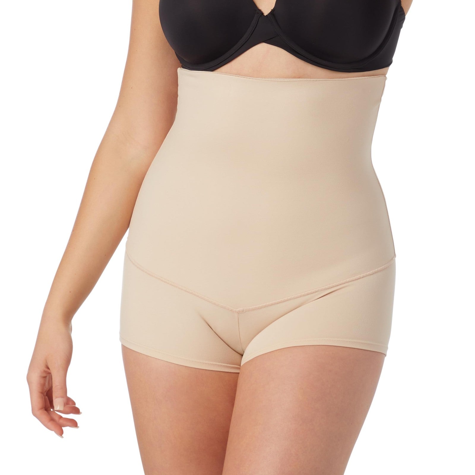Maidenform Women's Firm Control High-Waist Moisture-Wicking Shapewear Boyshorts