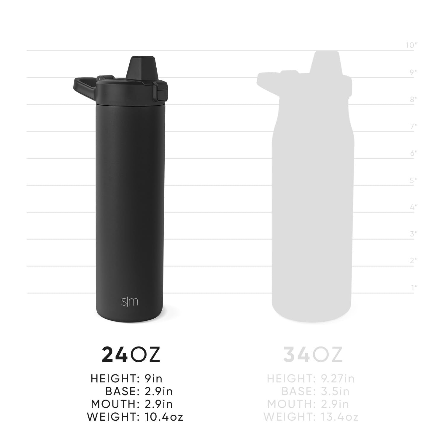 Simple Modern 24oz Filtered Water Bottle, Lavender Mist, Stainless Steel